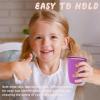 imageHomienly Wheat Straw Cups Set of 8 Unbreakable Drinking Cups Reusable Dishwasher Safe Water Glasses Kids Size 8 OZFlower Color