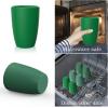 imageHomienly Wheat Straw Cups Set of 8 Unbreakable Drinking Cups Reusable Dishwasher Safe Water Glasses Kids Size 8 OZGreen Series