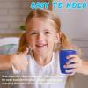imageHomienly Wheat Straw Cups Set of 8 Unbreakable Drinking Cups Reusable Dishwasher Safe Water Glasses Kids Size 8 OZIsland Color