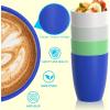 imageHomienly Wheat Straw Cups Set of 8 Unbreakable Drinking Cups Reusable Dishwasher Safe Water Glasses Kids Size 8 OZIsland Color