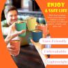 imageHomienly Wheat Straw Cups Set of 8 Unbreakable Drinking Cups Reusable Dishwasher Safe Water Glasses Kids Size 8 OZMultiple Color