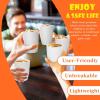 imageHomienly Wheat Straw Cups Set of 8 Unbreakable Drinking Cups Reusable Dishwasher Safe Water Glasses Kids Size 8 OZNo TextureWhite