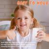 imageHomienly Wheat Straw Cups Set of 8 Unbreakable Drinking Cups Reusable Dishwasher Safe Water Glasses Kids Size 8 OZNo TextureWhite
