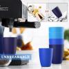 imageHomienly Wheat Straw Cups Set of 8 Unbreakable Drinking Cups Reusable Dishwasher Safe Water Glasses Kids Size 8 OZOcean
