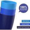 imageHomienly Wheat Straw Cups Set of 8 Unbreakable Drinking Cups Reusable Dishwasher Safe Water Glasses Kids Size 8 OZOcean