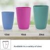 imageHomienly Wheat Straw Cups Set of 8 Unbreakable Drinking Cups Reusable Dishwasher Safe Water Glasses Kids Size 8 OZPink
