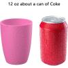 imageHomienly Wheat Straw Cups Set of 8 Unbreakable Drinking Cups Reusable Dishwasher Safe Water Glasses Kids Size 8 OZPink