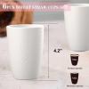 imageHomienly Wheat Straw Cups Set of 8 Unbreakable Drinking Cups Reusable Dishwasher Safe Water Glasses Kids Size 8 OZWhite
