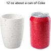 imageHomienly Wheat Straw Cups Set of 8 Unbreakable Drinking Cups Reusable Dishwasher Safe Water Glasses Kids Size 8 OZWhite
