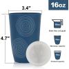 imageHomienly Wheat Straw Cups Set of 8 Unbreakable Drinking Cups Reusable Dishwasher Safe Water Glasses Kids Size 8 OZwith Lid