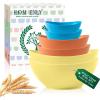 imageHomienly Wheat Straw Bowls Set Premium Wheat Straw Bowls Set of 6 Mixing Bowls for Kitchen Salad Cereal NutsMicrowave ampamp Dishwasher Safe Nesting Bowls Includes 3 SizesBlackShoreline