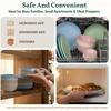 image:imageHomienly Wheat Straw Dinnerware Sets 40 PCS Plates and Bowls Sets with Cup Set and Dipping Bowls Unbreakable Camping Dishes Microwave and Dishwasher Safe Dinnerware Set for Dinner Outdoor BeigeLight Multicolor