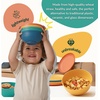 image:imageHomienly Wheat Straw Dinnerware Sets 40 PCS Plates and Bowls Sets with Cup Set and Dipping Bowls Unbreakable Camping Dishes Microwave and Dishwasher Safe Dinnerware Set for Dinner Outdoor BeigeMulticolor