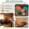 image:imageHomienly Wheat Straw Dinnerware Sets 40 PCS Plates and Bowls Sets with Cup Set and Dipping Bowls Unbreakable Camping Dishes Microwave and Dishwasher Safe Dinnerware Set for Dinner Outdoor BeigeMulticolor