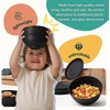 image:imageHomienly Wheat Straw Dinnerware Sets 40 PCS Plates and Bowls Sets with Cup Set and Dipping Bowls Unbreakable Camping Dishes Microwave and Dishwasher Safe Dinnerware Set for Dinner Outdoor BeigeBlack