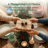 image:imageHomienly Wheat Straw Dinnerware Sets 40 PCS Plates and Bowls Sets with Cup Set and Dipping Bowls Unbreakable Camping Dishes Microwave and Dishwasher Safe Dinnerware Set for Dinner Outdoor BeigeLight Multicolor
